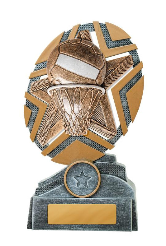 24C-RS8 Starburst Stand Netball 17cm