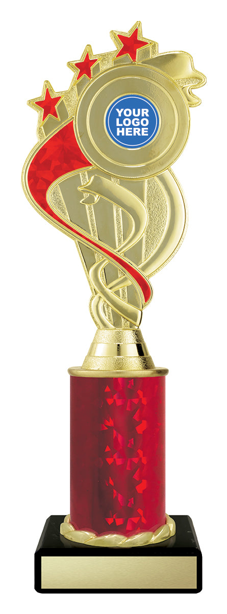 D5182 Red Ribbon Star