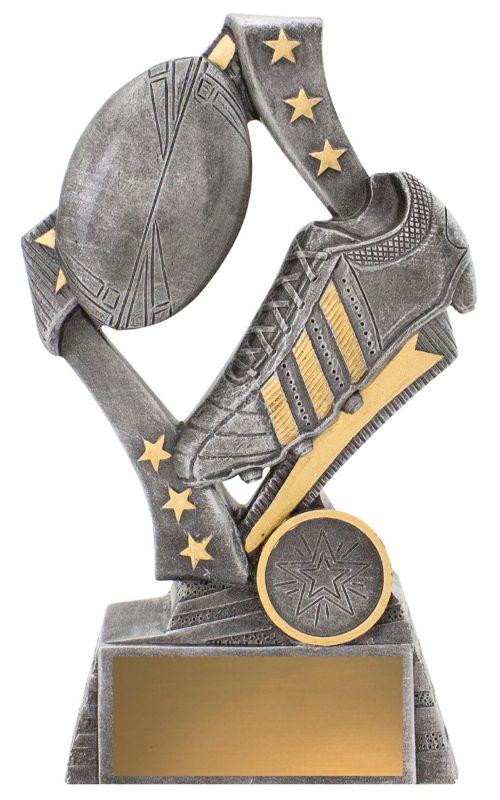 29739C Flag Rugby Theme 17.5cm