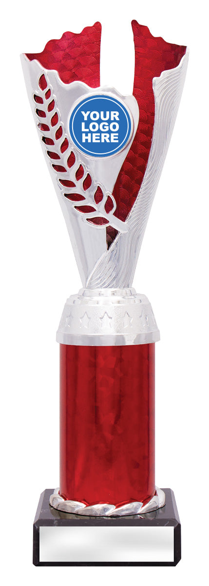 CUP23 Spirit Cups - Silver / Red