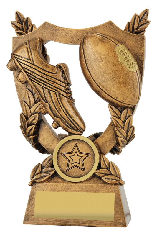 30431C Footy Alpha Shield 15.5cm