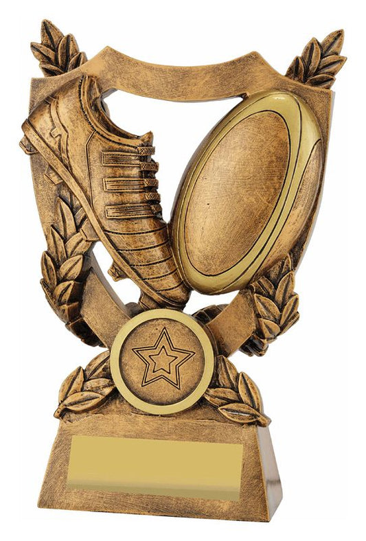 30439C Rugby Alpha Shield 15.5cm