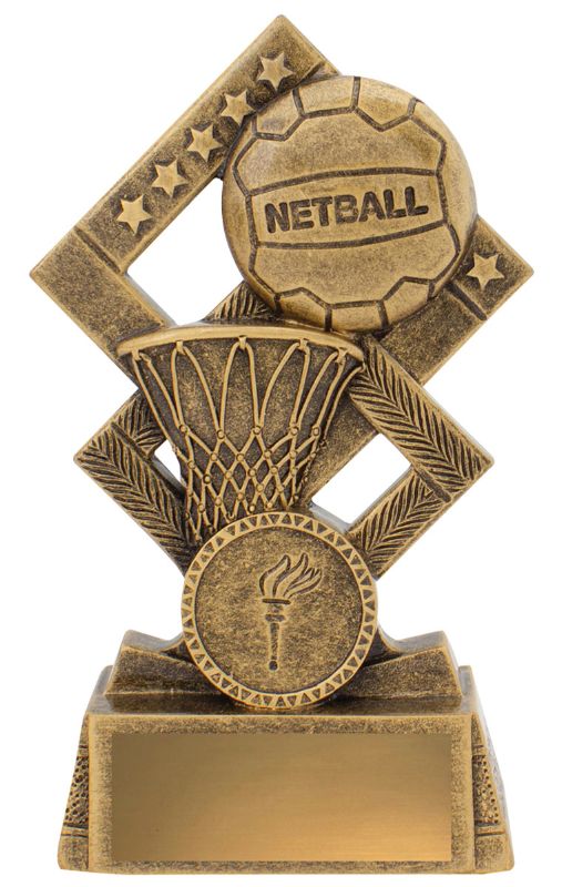 30537B Netball Double Diamond 14cm