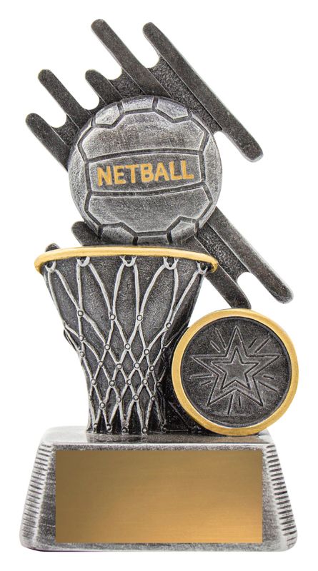 32737B Zoom Netball Theme 13cm