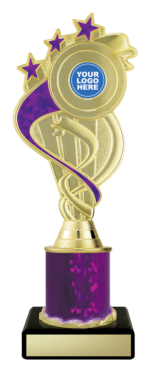 D5184 Purple Ribbon Star