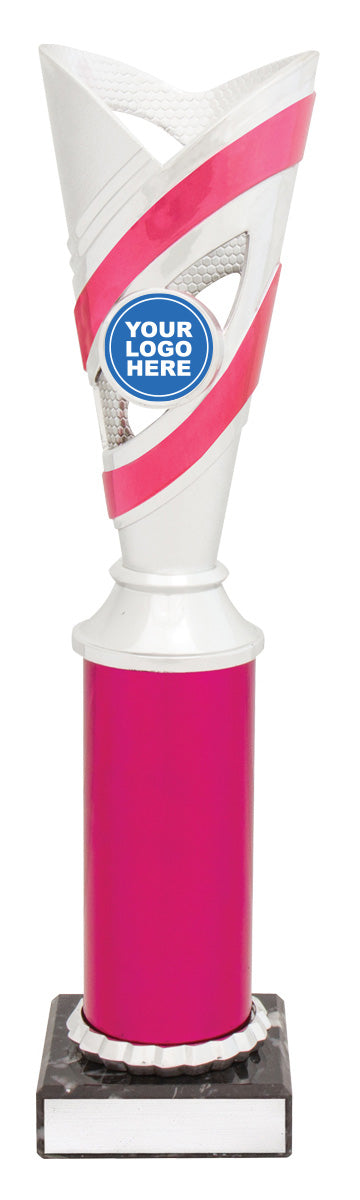 D599 Curve Cups - Silver / Pink