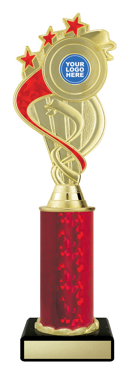 D5182 Red Ribbon Star