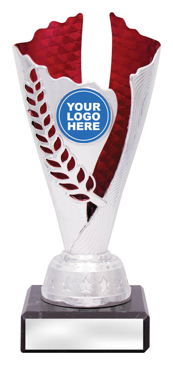 CUP23 Spirit Cups - Silver / Red