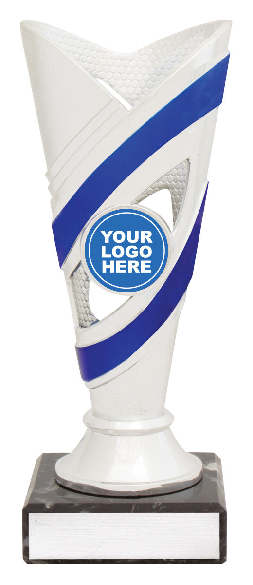 D5101 Curve Cups - Silver / Blue