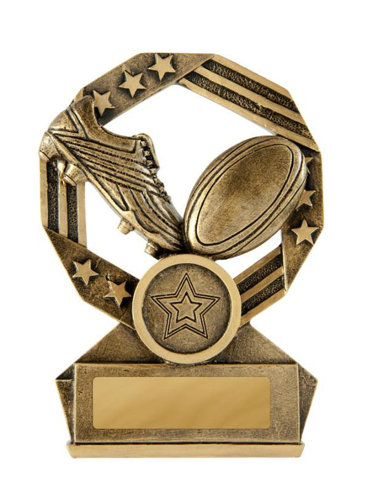 611-6A Bronzed Aussie Series - Rugby 12cm