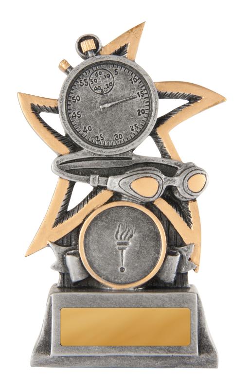 628-2A Silver Star - Swimming 11.5cm