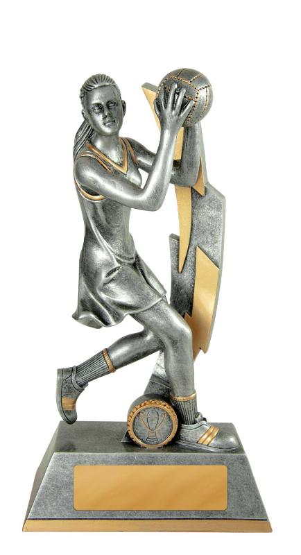 654-8FE Lightning Series - Female Netball 30cm
