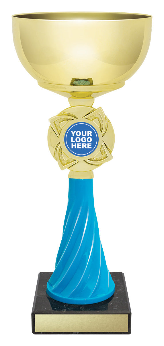 X577 Turquoise Spiral Cup