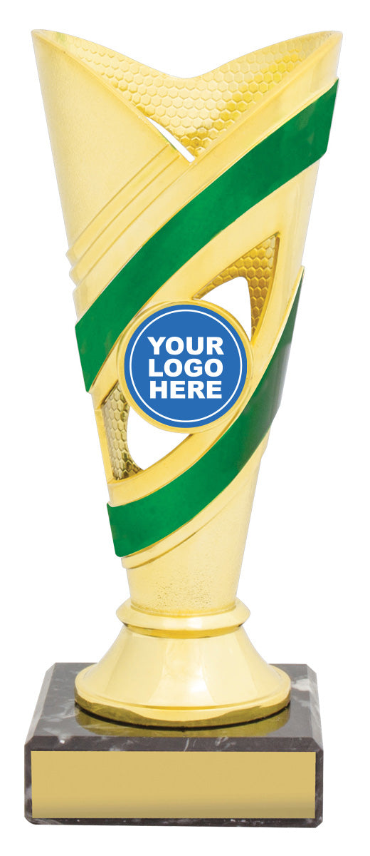 D596 Curve Cups - Gold / Green