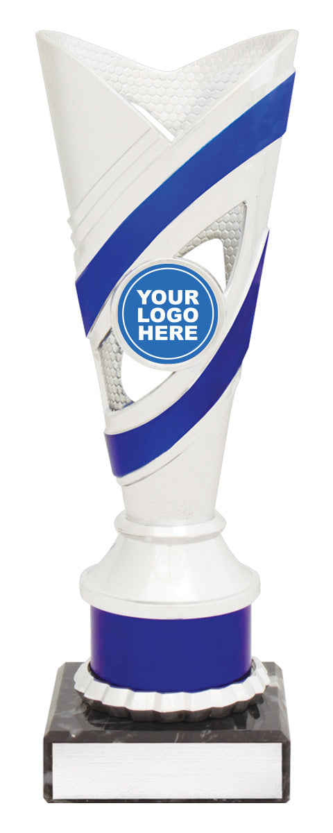 D5101 Curve Cups - Silver / Blue