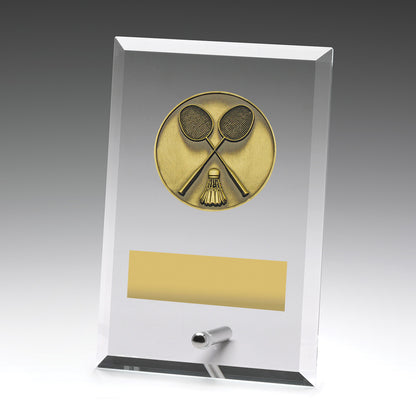 DY146 Glass Plaques - Badminton