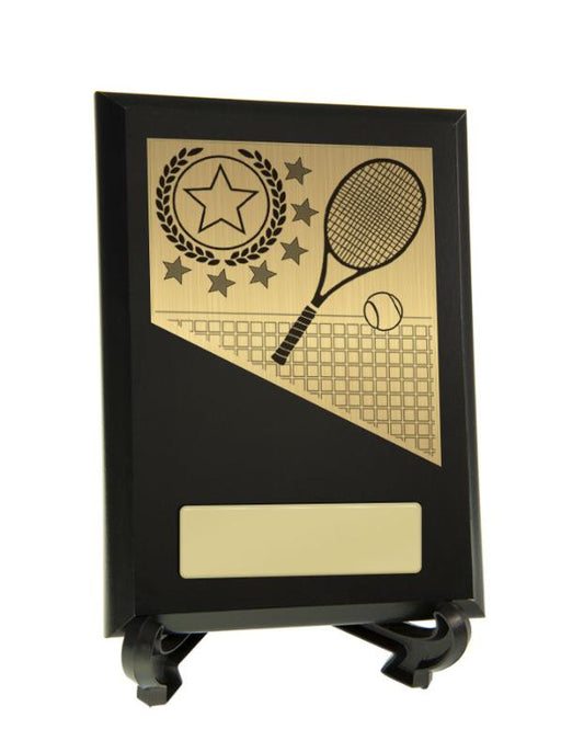 8231BK-PS12A Plaque with Tennis Trim 15.5cm