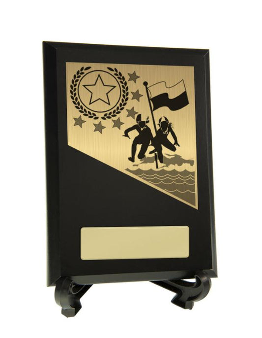 8231BK-PS4A Plaque with Lifesaving Trim 15.5cm