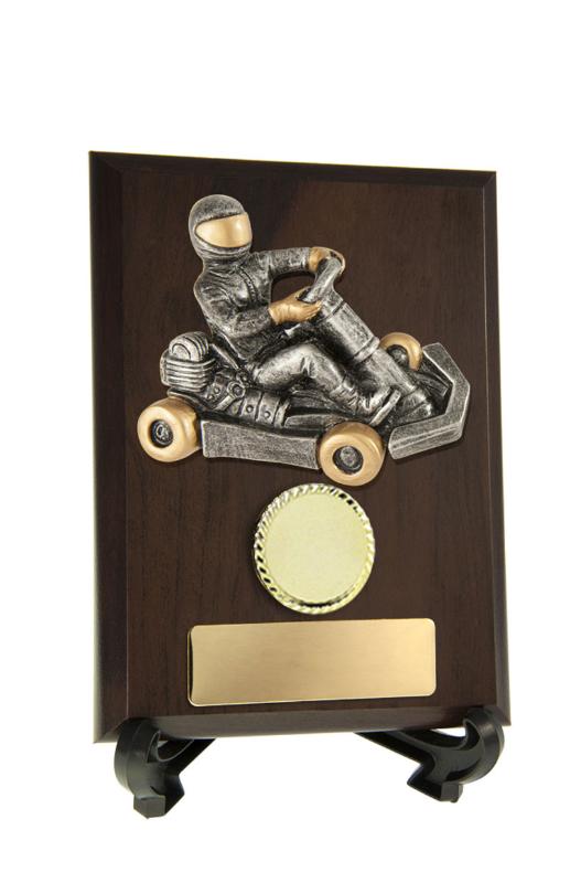 8231CH-CF23B Plaque with Go-Kart Trim 15.5cm