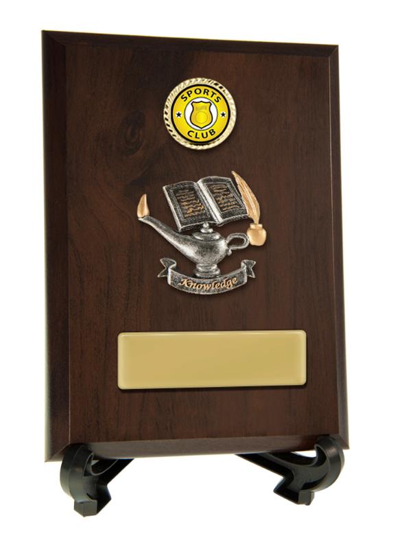 8231CH-CF39G Plaque with Knowledge Trim 15.5cm