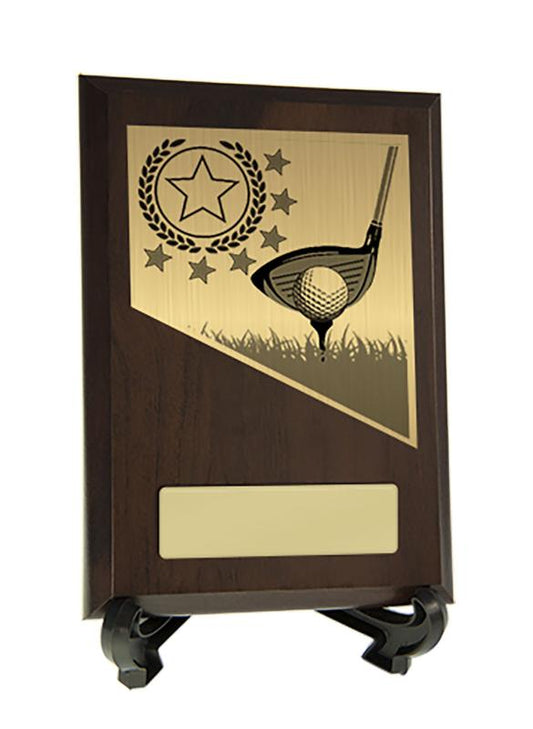 8231CH-PS10A Plaque with Golf Trim 15.5cm