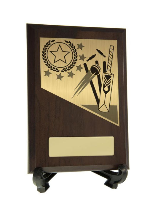 8231CH-PS1A Cricket Theme on Plaque 15.5cm