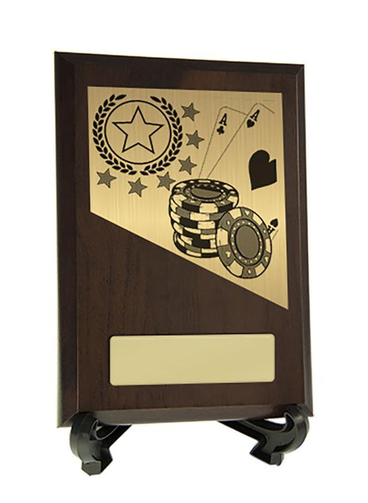 8231CH-PS54A Plaque with Poker Trim 15.5cm