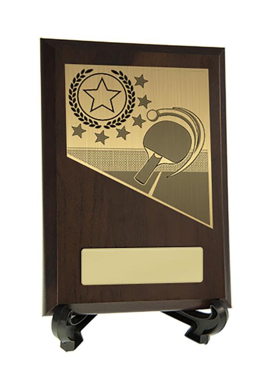8231CH-PS59A Plaque with Table Tennis Trim 15.5cm