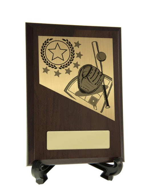 8231CH-PS5A Baseball Theme on Plaque 15.5cm