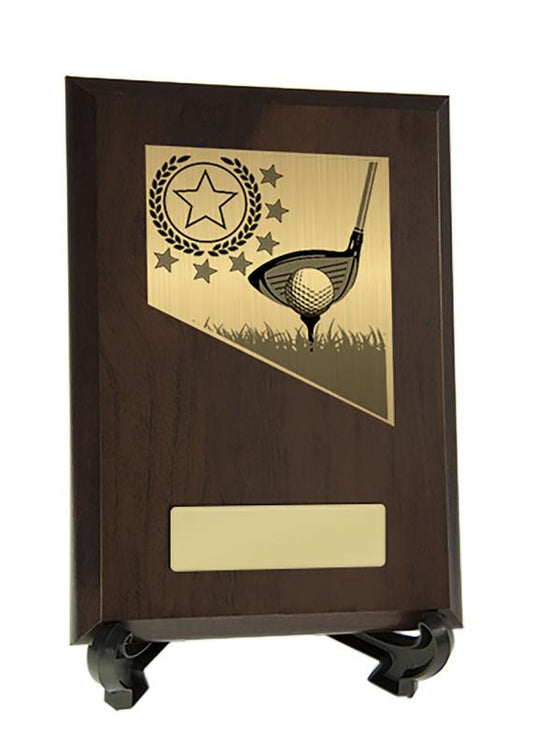 8232CH-PS10A Plaque with Golf Trim 17.5cm