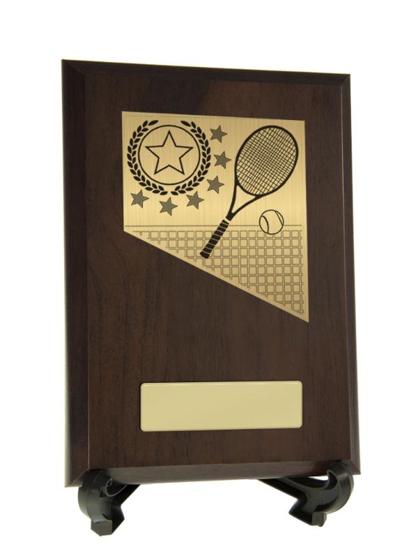 8232CH-PS12A Plaque with Tennis Trim 17.5cm