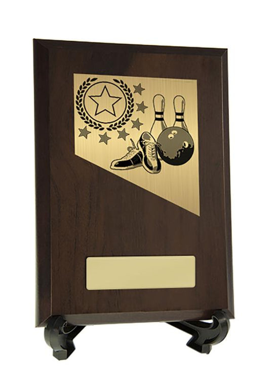 8232CH-PS21A Plaque with Tenpin Trim 17.5cm
