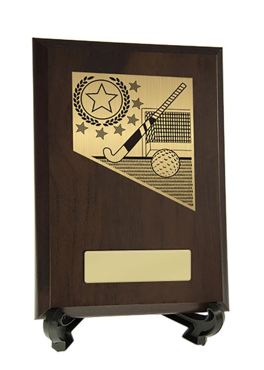 8232CH-PS24A Plaque with Hockey Trim 17.5cm