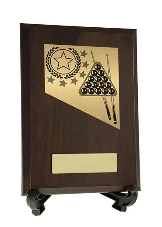 8232CH-PS34A Billiards Theme on Plaque 17.5cm