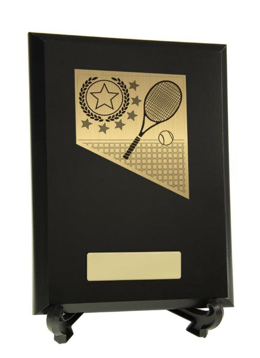 8233BK-PS12A Plaque with Tennis Trim 20cm