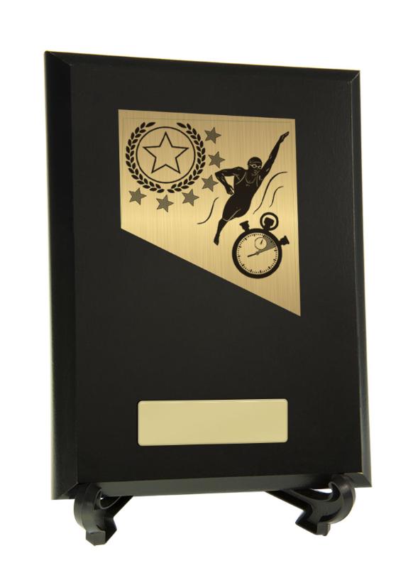 8233BK-PS2A Plaque with Swimming Trim 20cm