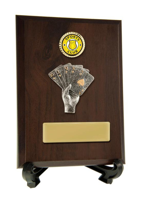 8233CH-CF54G Plaque with Poker Trim 20cm