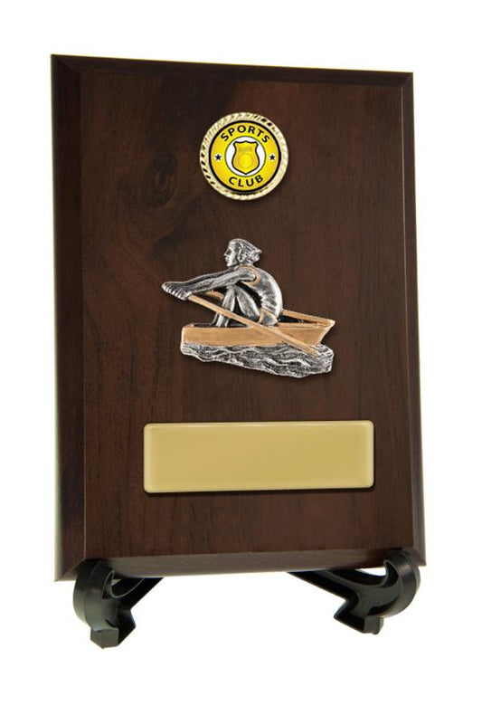 8233CH-CF55G Plaque with Rowing Trim 20cm