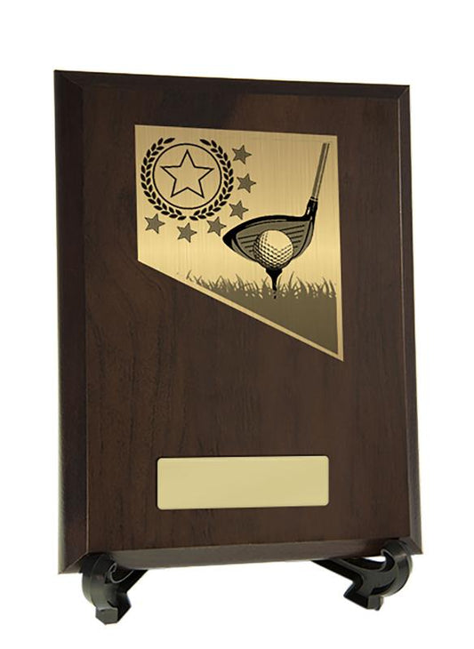 8233CH-PS10A Plaque with Golf Trim 20cm