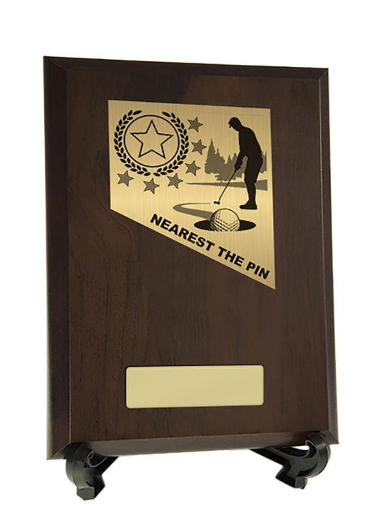8233CH-PS10NTP Plaque with Golf Trim 20cm