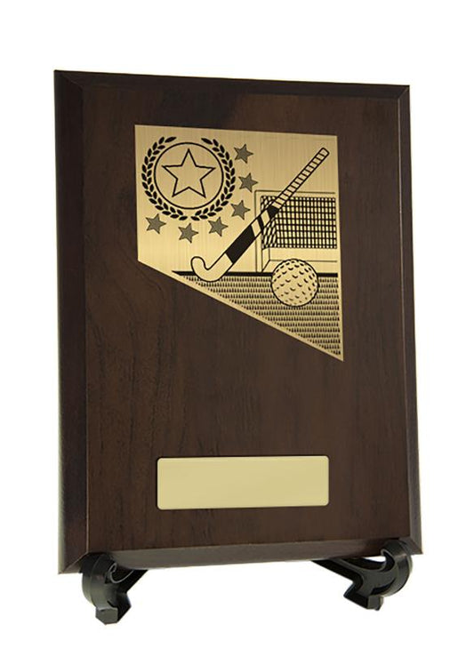 8233CH-PS24A Plaque with Hockey Trim 20cm