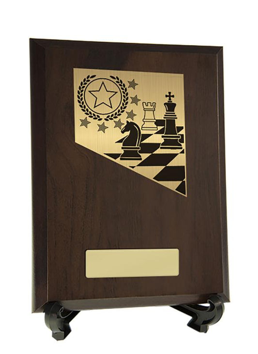8233CH-PS43A Plaque with Chess Trim 20cm