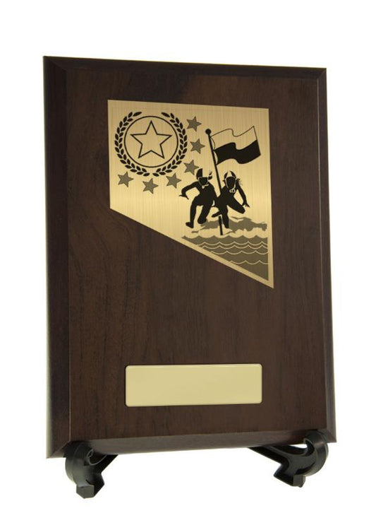 8233CH-PS4A Plaque with Lifesaving Trim 20cm