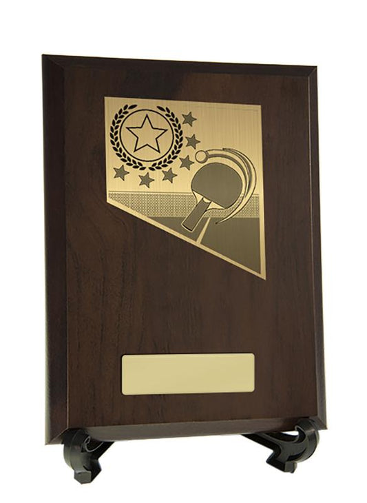 8233CH-PS59A Plaque with Table Tennis Trim 20cm