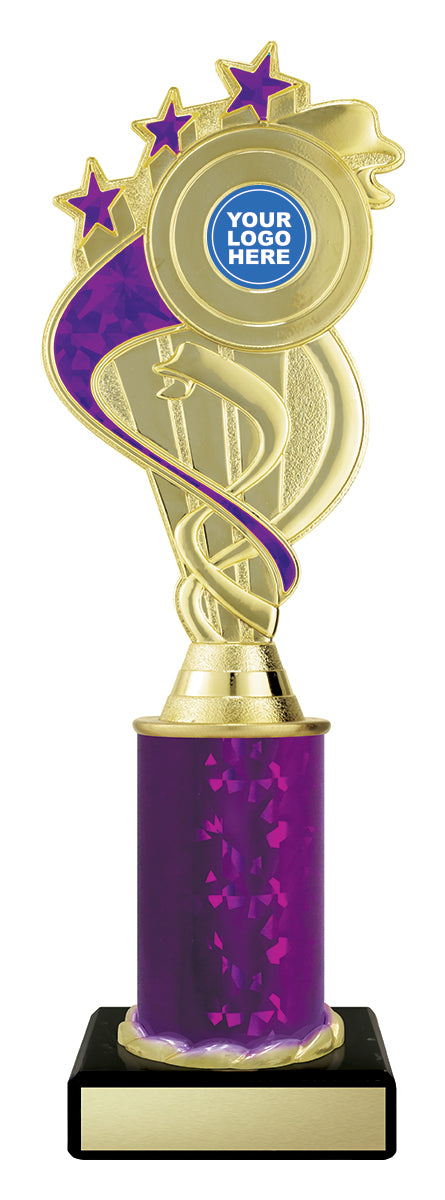 D5184 Purple Ribbon Star