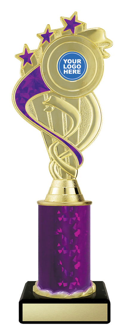 D5184 Purple Ribbon Star