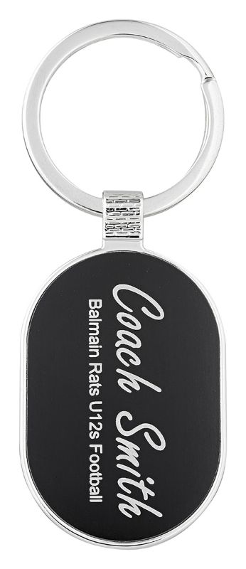 9951 Engravable Oval Keychain 5cm