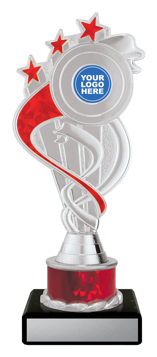 D5185 Ribbon Star - Red