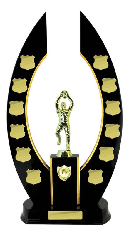 A24-2813DK Timber Buildup Aussie Rules 44cm