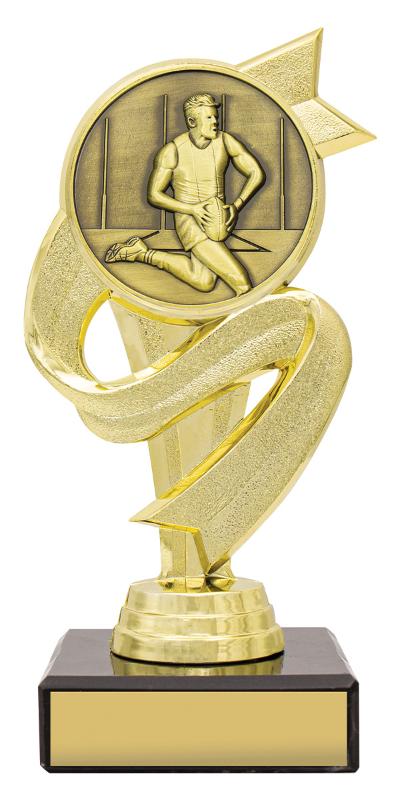 AR4021 Aussie Rules Banner Ribbon 15.5cm